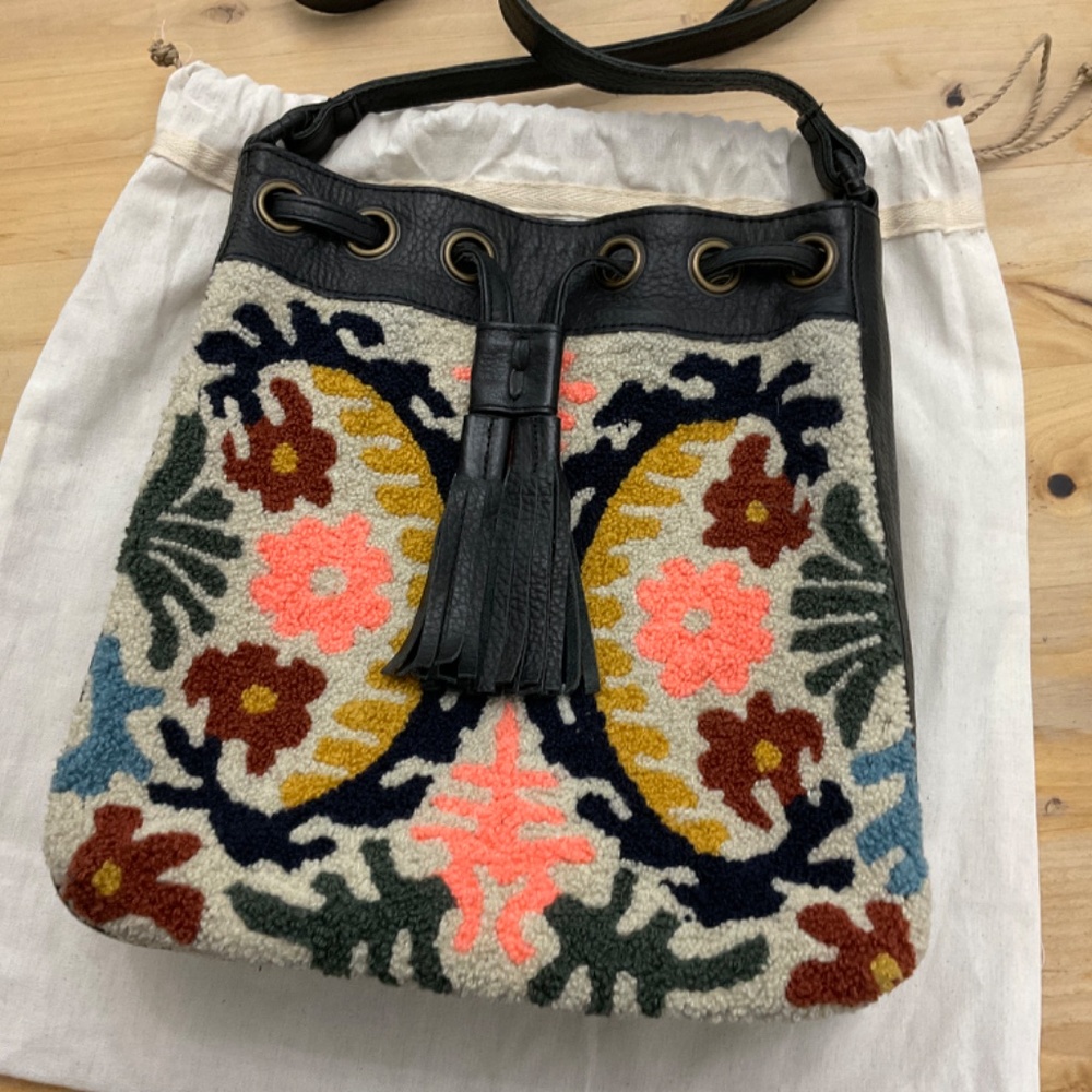 CLEOBELLA FIBER /LEATHER SHOULDER BAG/ - Picture 7 of 8